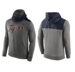 Men's Detroit Tigers Nike Gray Cooperstown Collection Hybrid Pullover Hoodie