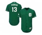 Men's Majestic Detroit Tigers #13 Lance Parrish Green Celtic Flexbase Authentic Collection MLB Jersey