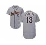 Men's Majestic Detroit Tigers #13 Lance Parrish Grey Flexbase Authentic Collection MLB Jersey