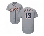 Men's Majestic Detroit Tigers #13 Lance Parrish Grey Flexbase Authentic Collection MLB Jersey