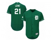 Men's Majestic Detroit Tigers #21 Mark Lowe Green Celtic Flexbase Authentic Collection MLB Jersey
