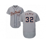 Men's Majestic Detroit Tigers #32 Michael Fulmer Grey Flexbase Authentic Collection MLB Jersey