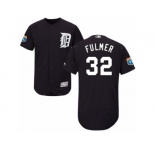 Men's Majestic Detroit Tigers #32 Michael Fulmer Navy Blue Flexbase Authentic Collection MLB Jersey