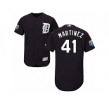 Men's Majestic Detroit Tigers #41 Victor Martinez Navy Blue Flexbase Authentic Collection MLB Jersey