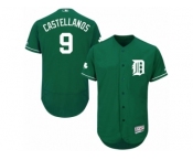 Men's Majestic Detroit Tigers #9 Nick Castellanos Green Celtic Flexbase Authentic Collection MLB Jersey