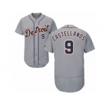 Men's Majestic Detroit Tigers #9 Nick Castellanos Grey Flexbase Authentic Collection MLB Jersey