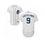 Men's Majestic Detroit Tigers #9 Nick Castellanos White Flexbase Authentic Collection MLB Jersey
