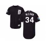 en's Majestic Detroit Tigers #34 James McCann Navy Blue Flexbase Authentic Collection MLB Jersey