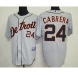 mlb detroit tigers #24 cabrera grey
