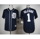 mlb jerseys detroit tigers #1 iglesias blue