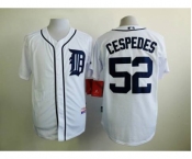 mlb jerseys detroit tigers #52 cespedes white