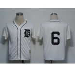mlb jerseys detroit tigers #6 kaline cream[m&n]