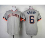 mlb jerseys detroit tigers #6 kaline grey m&n 1984