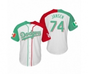 Kenley Jansen #74 Los Angeles Dodgers Two-Tone Mexican Heritage Night Cool Base Jersey