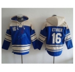 Los Angeles Dodgers #16 Andre Ethier Blue Sawyer Hooded Sweatshirt MLB Hoodie