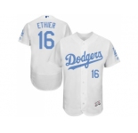 Los Angeles Dodgers #16 Andre Ethier White Flexbase Authentic Collection 2016 Father's Day Stitched Baseball Jersey