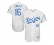 Los Angeles Dodgers #16 Andre Ethier White Flexbase Authentic Collection 2016 Father's Day Stitched Baseball Jersey
