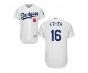 Los Angeles Dodgers #16 Andre Ethier White Flexbase Authentic Collection Stitched Baseball Jersey