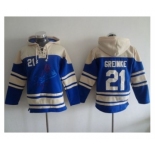Los Angeles Dodgers #21 Zack Greinke Blue Sawyer Hooded Sweatshirt MLB Hoodie