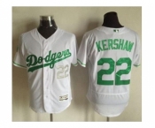 Los Angeles Dodgers #22 Clayton Kershaw White Celtic Flexbase Authentic Collection Stitched Baseball Jersey