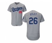 Los Angeles Dodgers #26 Chase Utley Grey Flexbase Authentic Collection Stitched Baseball Jersey