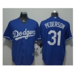 Los Angeles Dodgers #31 Joc Pederson Blue New Cool Base Stitched Baseball Jersey