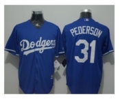 Los Angeles Dodgers #31 Joc Pederson Blue New Cool Base Stitched Baseball Jersey