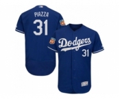 Los Angeles Dodgers #31 Mike Piazza Blue Flexbase Authentic Collection Stitched Baseball Jersey