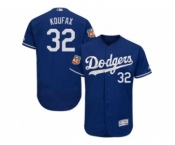 Los Angeles Dodgers #32 Sandy Koufax Blue Flexbase Authentic Collection Stitched Baseball Jersey