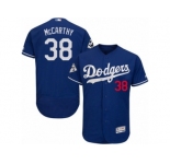 Los Angeles Dodgers #38 Brandon McCarthy Authentic Royal Blue Alternate 2017 World Series Bound Flex Base MLB Jersey