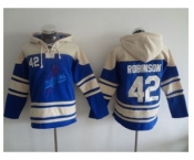 Los Angeles Dodgers #42 Jackie Robinson Blue Sawyer Hooded Sweatshirt MLB Hoodie