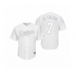 Los Angeles Dodgers #7 Julio Urias El Culichi White 2019 Players' Weekend Replica Jersey