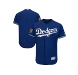 Los Angeles Dodgers Blank Blue 2017 Spring Training Flexbase Authentic Collection Stitched Baseball Jersey