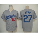 MLB Los Angeles Dodgers #27 Kemp Grey