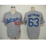 MLB Los Angeles Dodgers #63 Hoffmann Grey