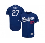 Men Los Angeles Dodgers #27 Matt Kemp Blue Flexbase Authentic Collection Stitched MLB Jersey