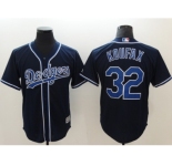 Men Los Angeles Dodgers #32 Sandy Koufax Navy Blue New Cool Base Stitched Baseball Jersey