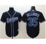 Men Los Angeles Dodgers #35 Cody Bellinger Navy Blue New Cool Base Stitched Baseball Jersey