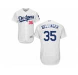 Men Los Angeles Dodgers #35 Cody Bellinger White Home Flex Base Jersey