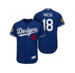 Men's Los Angeles Dodgers #18 Kenta Maeda 2017 Spring Training Flex Base Authentic Collection Stitched Baseball Jersey