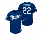 Men's Los Angeles Dodgers #22 Clayton Kershaw 2017 Spring Training Cool Base Stitched MLB Jersey