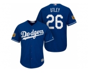 Men's Los Angeles Dodgers #26 Chase Utley 2017 Spring Training Cool Base Stitched MLB Jersey