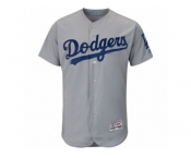 Men's Los Angles Dodgers Majestic Alternate Road Blank Gray Flex Base Authentic Collection Team Jersey