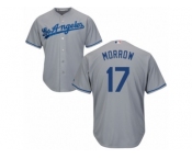 Men's Majestic Los Angeles Dodgers #17 Brandon Morrow Replica Grey Road Cool Base MLB Jersey