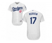 Men's Majestic Los Angeles Dodgers #17 Brandon Morrow White Flexbase Authentic Collection MLB Jersey