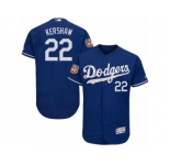 Men's Majestic Los Angeles Dodgers #22 Clayton Kershaw Royal Blue Flexbase Authentic Collection MLB Jersey
