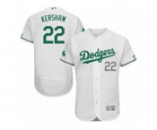Men's Majestic Los Angeles Dodgers #22 Clayton Kershaw White Celtic Flexbase Authentic Collection MLB Jersey