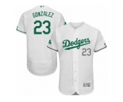 Men's Majestic Los Angeles Dodgers #23 Adrian Gonzalez White Celtic Flexbase Authentic Collection MLB Jersey