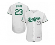 Men's Majestic Los Angeles Dodgers #23 Kirk Gibson White Celtic Flexbase Authentic Collection MLB Jersey