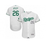 Men's Majestic Los Angeles Dodgers #26 Chase Utley White Celtic Flexbase Authentic Collection MLB Jersey